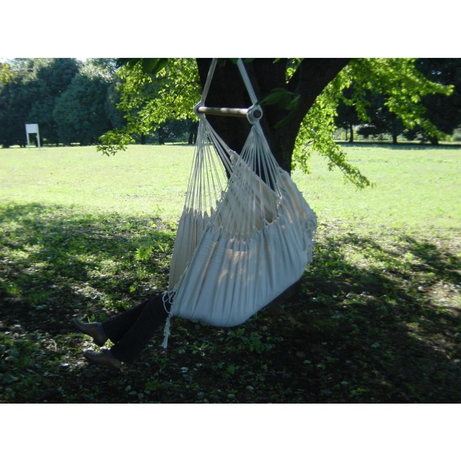 チェアハンモック ハンモックチェア 白系「オフホワイト」（シンプル