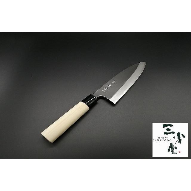特売セール】出刃 青鋼 中霞砥 水牛柄 150mm : 刃物や 三省堂 特売セール】出刃 青鋼 中霞砥 水牛柄 150mm : 刃物や 三省堂