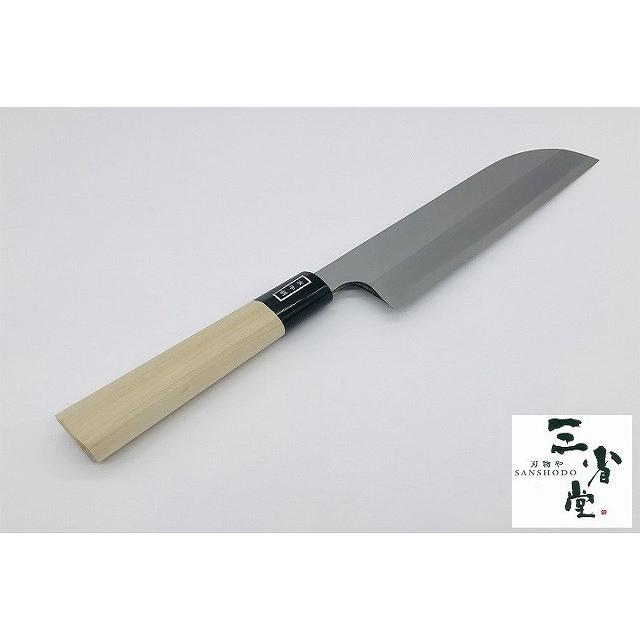 菜切り 鎌型 白二鋼 水牛柄 210mm｜hamono-sanshodo