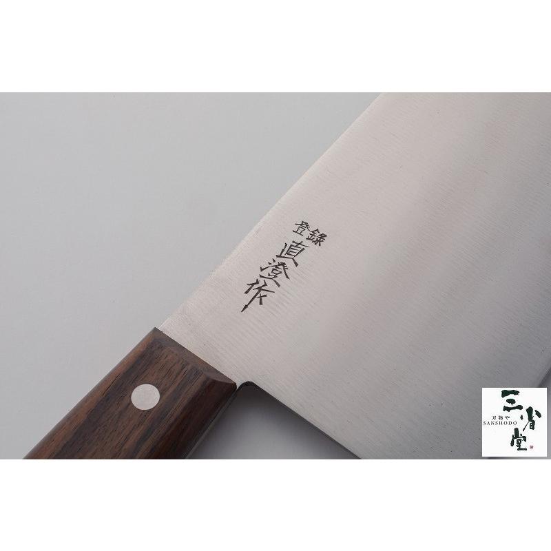 中華包丁 直澄 SK材 日本鋼 180mm｜hamono-sanshodo｜06