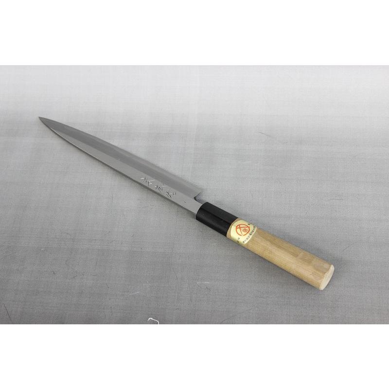 末広 特製 柳刃包丁 240mm／白二鋼 霞仕上げ／和包丁／刺身包丁 刺身（柳刃）包丁240mm 末廣 白二鋼 霞 切れ味抜群 本職用 日本製 堺市