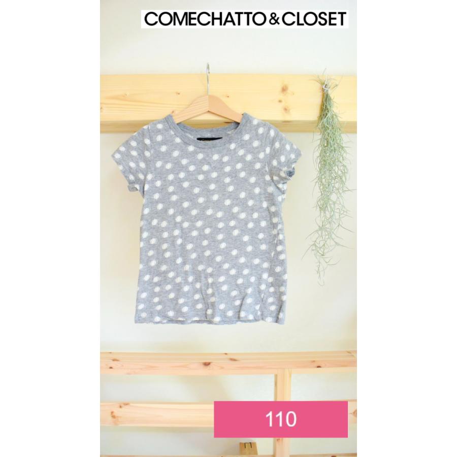 COMECHATTO&CLOSET カムチャット＆クロゼット USED Tシャツ ドット柄 110｜hamoru