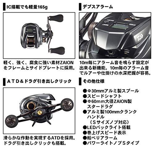ダイワ(DAIWA) カウンター付ベイトリール 20 ティエラ IC 105XHL(2020モデル)     商品情報    105XHL (左ハンドル)・ブラック