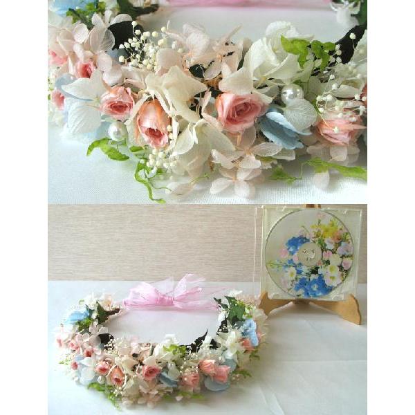 花の冠 ステルブライダル・発表会に ヘッドドレス プリザーブド