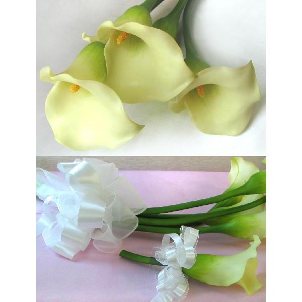 造花 ブライダルブーケ＆ブートニアセット カラーのクラッチブーケ  