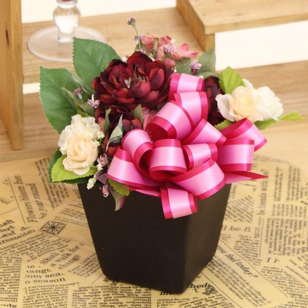 アーティフィシャルフラワーアレンジメント アートフラワー 造花 高さ16cm お年玉 特別価格 史上最も激安