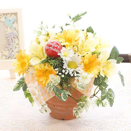 花 おまかせ フラワーアレンジメント 造花 アートフラワー 光触媒