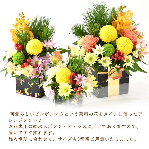 専用感謝sale＊迎春2025 パンパス＆アジサイ モダン 正月飾り(フェイク) 迎春 生花アレンジ5,500円【送料無料】<br>【 正月飾り 門松 2025