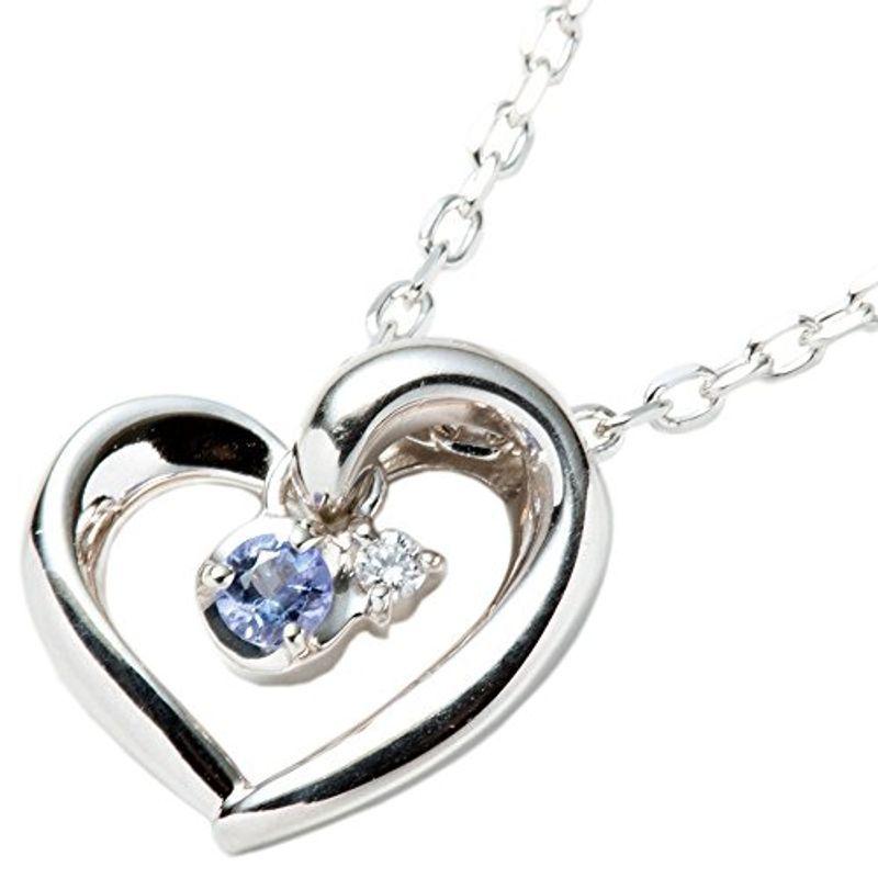 セット品 ラッピング済み 4℃ ヨンドシー ネックレス レディース ペンダント オープンハート 誕生石 12月誕生石 タンザナイト 11