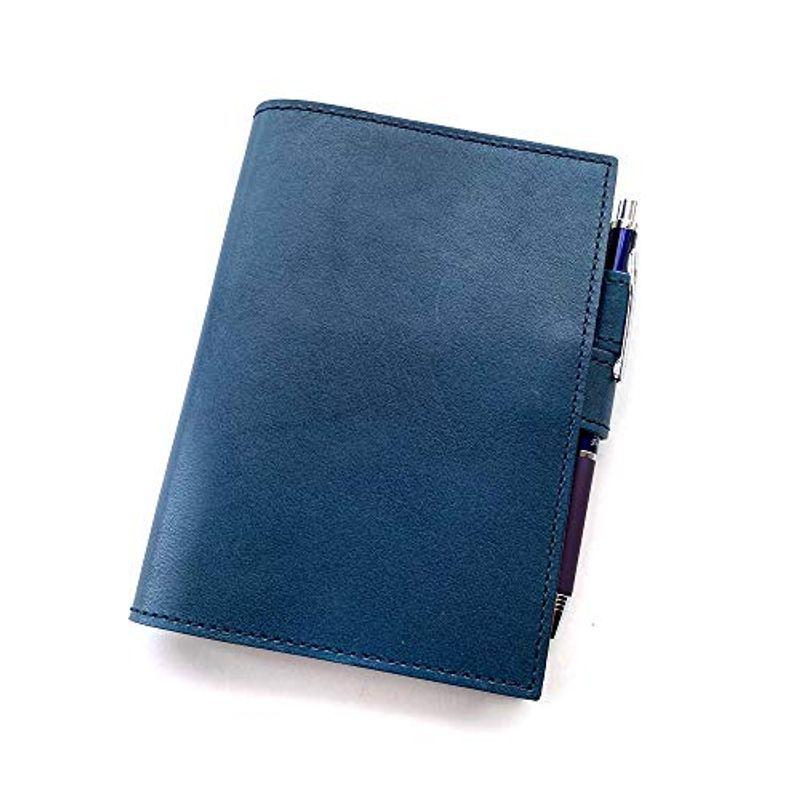 Paidia A6 手帳カバー 本革 革 レザー かっこいい 手帳カバー 在宅 勤務 グッズ おしゃれ 栃木レザー P076nv ネイビー Hana 通販 Yahoo ショッピング