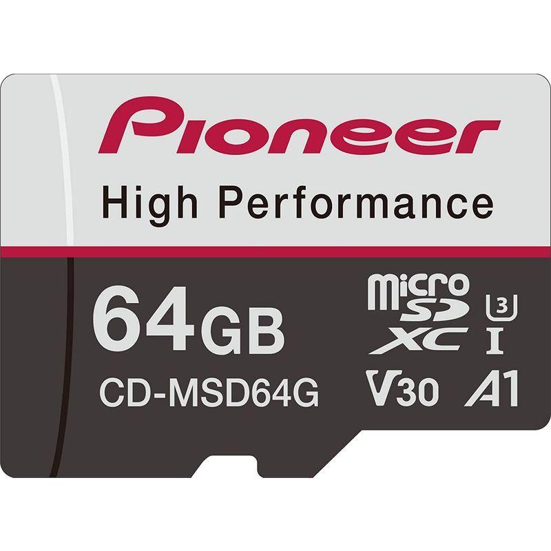 お待たせ! パイオニア microSDカード CD-MSD64G SDXC 64GB CLASS10 U3 V30 A1