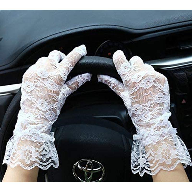 Kingsie レース 手袋 エレガント Uvカット 紫外線対策 日焼け止め レディース グローブ 運転 ウエディング 結婚式 成人式 花嫁 Hana 通販 Yahoo ショッピング