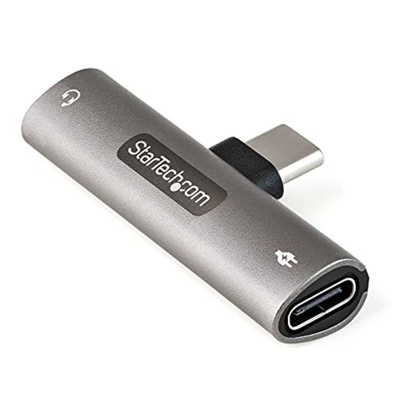 StarTech.com USB Type-C イヤホンジャック 変換アダプタ60W PD 同時充電対応USB-Cオーディオアダプタ3 【人気No.1】