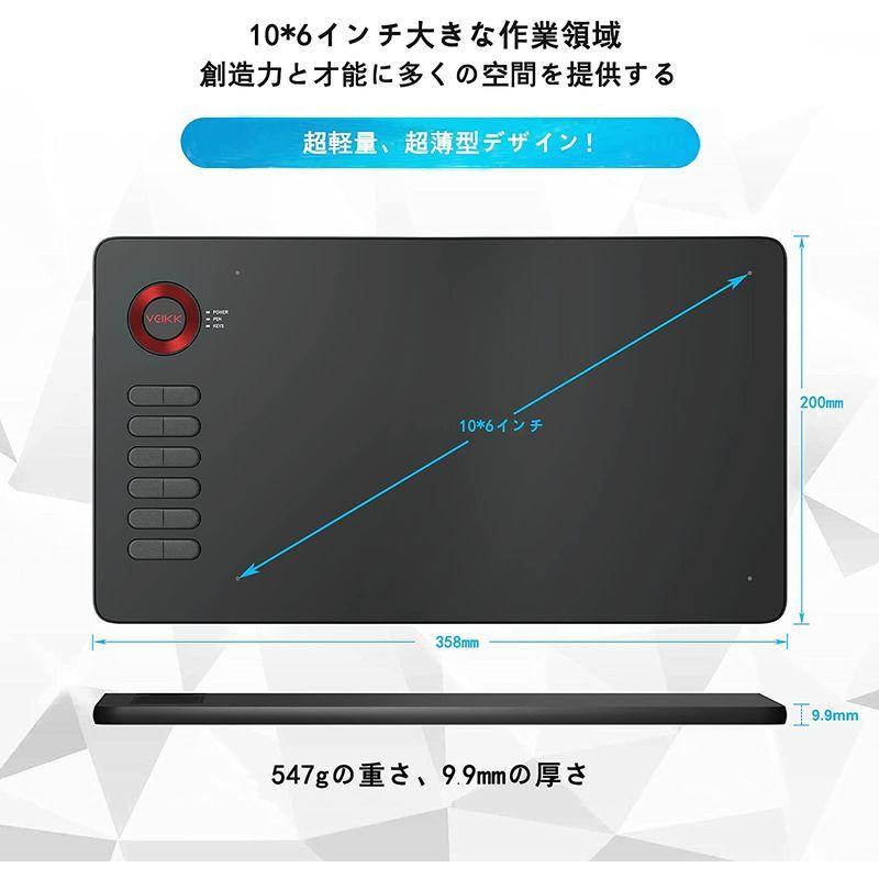絵描きペンタブペンタブレット 板タブ10x6インチ イラスト 初心者 12個ショートカットキー Pc Windows Linux スマホ Hana 通販 Yahoo ショッピング