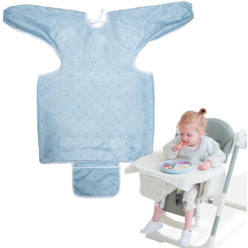 お食事エプロン 長袖 離乳食 エプロン テーブルクロス ベビー エプロン 保育園 子供 赤ちゃん 防水 汚いにくい 洗いやすいと乾きやすい Hana 通販 Yahoo ショッピング