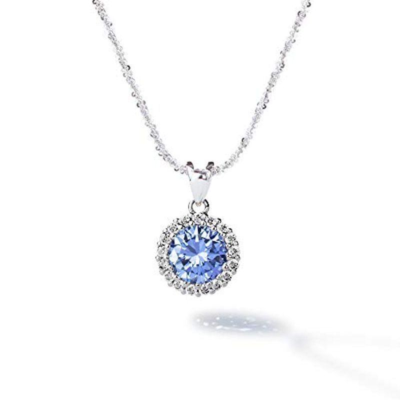 Gift from New York 誕生石 12月 タンザナイト ネックレス プラチナ 仕上げ レディース 女性 プレゼント 金属アレルギ