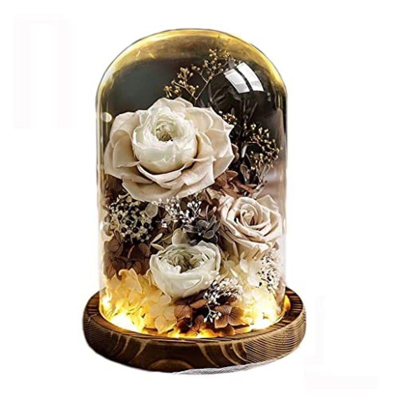 プリザーブドフラワー 結婚祝い ガラスポット 薔薇 ドライフラワー バラ 枯れない花 フラワーギフト プレゼント ギフトボックス 手提げ袋 Xszrckhazf Superopticas Com