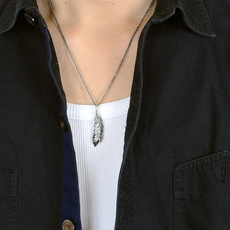大人気の 彼氏 男性 メンズ フェザー 羽 ネックレス シルバー Collection M S エムズコレクション プレゼント ブラン 記念日 誕生日 ネックレス ペンダント Www Oroagri Eu