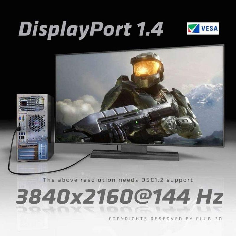 Club3D Mini DisplayPort 1.4 HBR3 (High Bit Rate 3) 8K 60Hz UHD   8K ディ