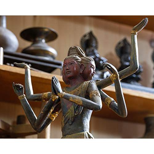 超歓迎】国宝復刻版 阿修羅像 41cm漆仕上げ 高岡銅器 フィギュア 青銅