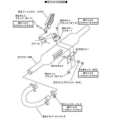 デイトナ　バイク用　スリップオンキャブトンタイプマフラー　キャブレーターモデル専用　SR400(78~00)　94dB(A)対応　クロームメッキ　95