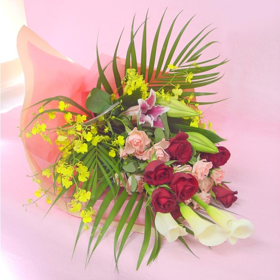 カラフル系 長めの花束 お花屋さんにおまかせ フラワーギフト Y H Colorful 006 アトリエ花みずき Yahoo 店 通販 Yahoo ショッピング