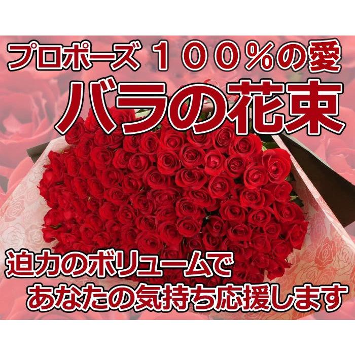 バラ 100本 プロポーズ 薔薇 花束 花 誕生日 永遠 告白 結婚式 深紅 父
