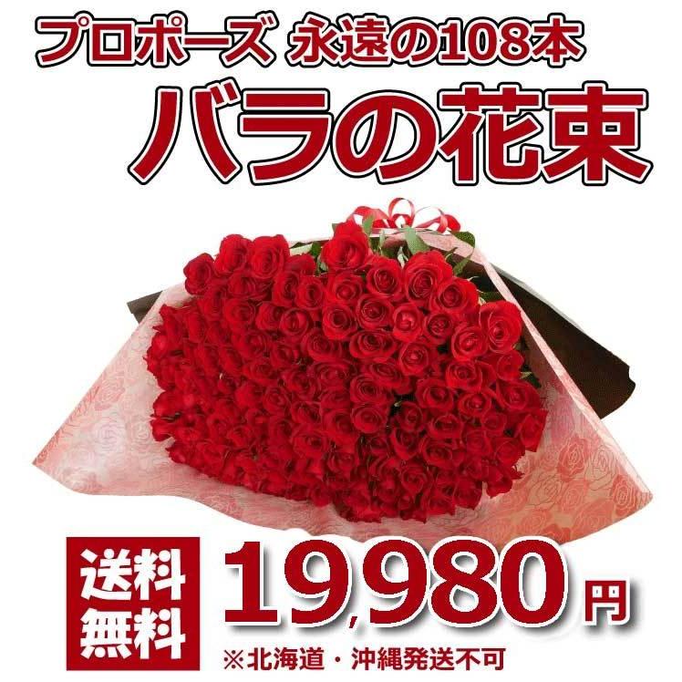 プロポーズ 108本 バラの花束 告白 結婚式 花 深紅 ばら 誕生日