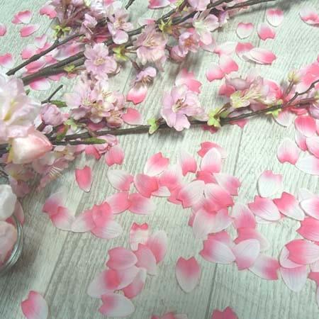 造花 花びら 桜ペタル 桜の花びら 約470 480枚 約10ｇ 1枚1枚が染め分けされた花びら 10 造花の店azuma ヤフー店 通販 Yahoo ショッピング