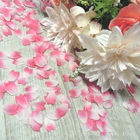 造花 花びら 桜ペタル 桜の花びら 約470 480枚 約10ｇ 1枚1枚が染め分けされた花びら 10 造花の店azuma ヤフー店 通販 Yahoo ショッピング