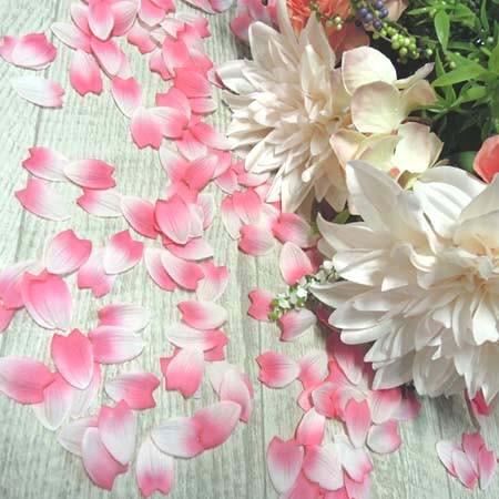 造花 花びら 桜ペタル 桜の花びら 約470 480枚 約10ｇ 1枚1枚が染め分けされた花びら 10 造花の店azuma ヤフー店 通販 Yahoo ショッピング