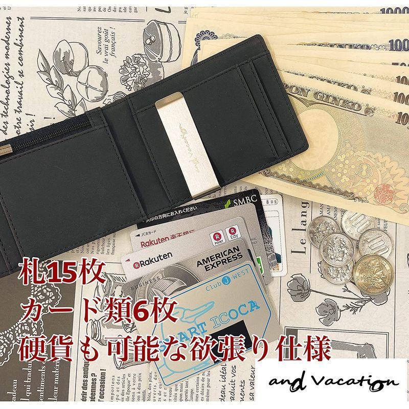 And Vacationマネークリップ 小銭入れ付き スマート ミニマリスト ビンテージ マット加工 高級合成皮革 スキミング防止機能付き Hana22shop 通販 Yahoo ショッピング