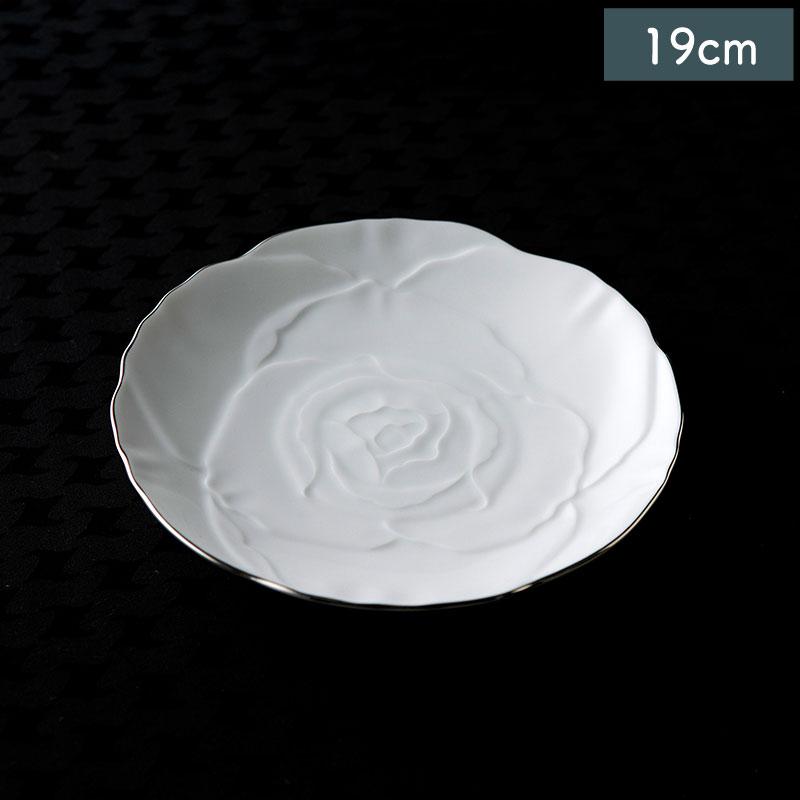 食器 洋食器 美濃焼 皿 中皿 デザート ケーキ プレート 19cm ホワイト