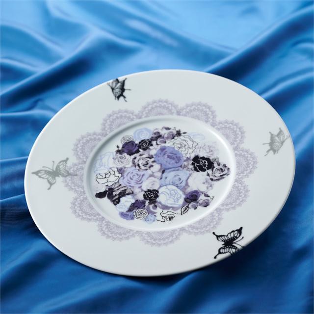 食器 美濃焼 磁器 皿 大皿 敷皿 サービスプレート エレガント