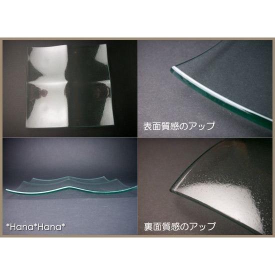 在庫限り／食器 ガラス食器 ガラス 仕切皿 角皿 スクエア