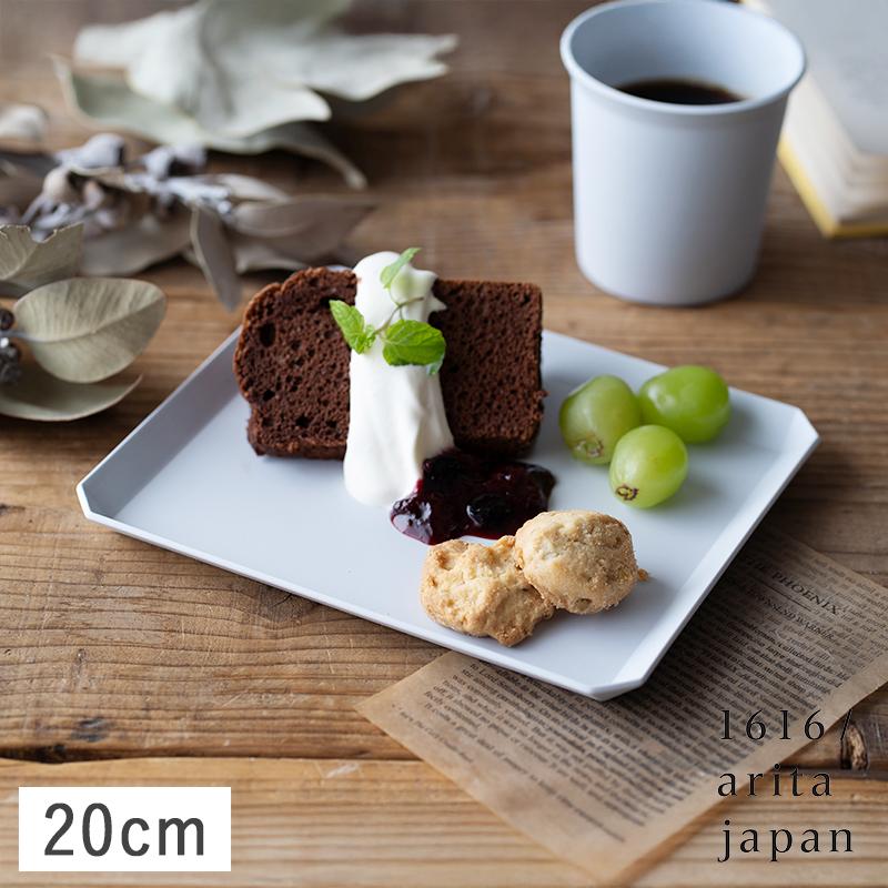 1616 / arita japan 1616/arita japan TY 角平プレート 20cm グレー