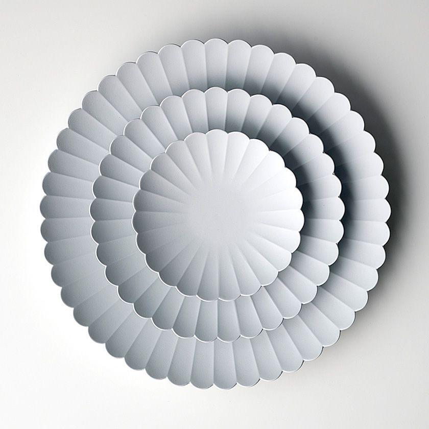 1616 / arita japan ギフト パレスプレート グレー 22、16、11cm 各2枚