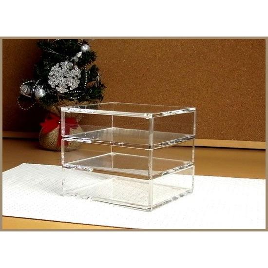 重箱 アクリル 3段 ミニ S 13.5cm 食器 少量おせち用 弁当箱