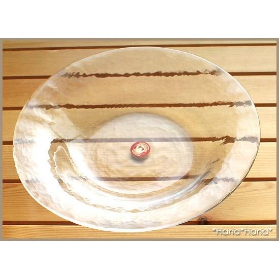 食器 ガラス食器 ガラス 皿 深皿 ガラスプレート 24cm カフェ食器 冷製
