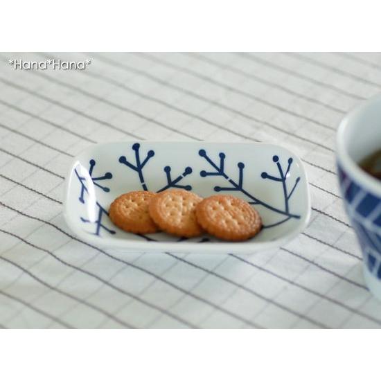 波佐見焼 エボトラ ナッツ 長角 小皿 12.5cm×9cm おしゃれ 食器 皿 角