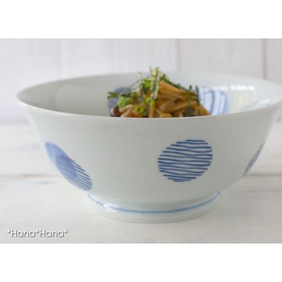 NEW‼ 半額以下特別価格‼ 波佐見焼 藍丸紋　33ピースホームセット ブルー染丸紋 ラーメン どんぶり 丼 18.5cm (軽量) 波佐見焼 // 食器