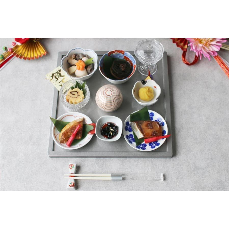 花紋 (赤絵) 椿 薬味 小皿 豆皿 11cm 波佐見焼 // 和食器 食器 薬味皿
