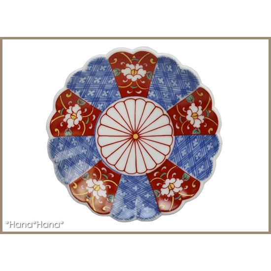 祥瑞菊 菊割 花型豆皿 9.5cm 波佐見焼 // 和食器 食器 花柄 小皿 豆皿