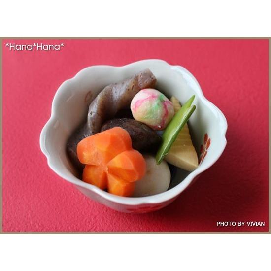 紅白桜 グレー小付 ミニ小鉢 9.5cm 波佐見焼 // 和食器 食器 鉢 小鉢