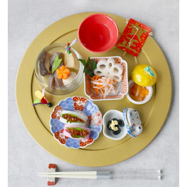 朱たこ唐草梅 角小付 ミニ小鉢 8cm 波佐見焼 1個 // 和食器 食器 鉢