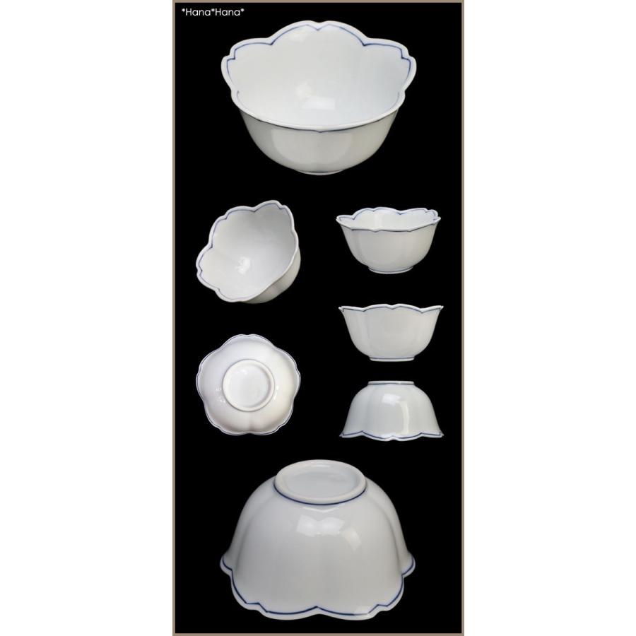 白磁一本線 桜型小付 ミニ小鉢 豆鉢 9.5cm 波佐見焼 // 和食器 食器 鉢