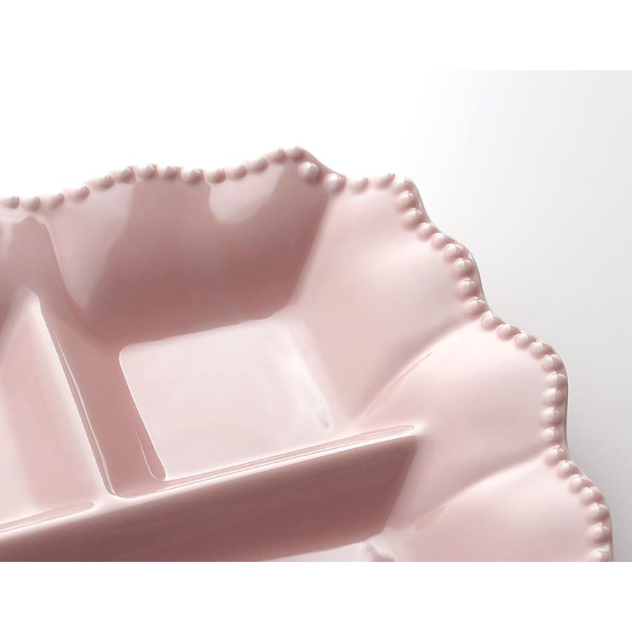 フリルドット ランチプレート 27.5cm ピンク 食器 おしゃれ オシャレ