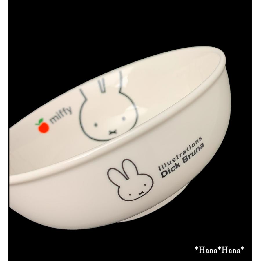 金正陶器 ミッフィー（アップル）ラーメン丼 14.5cm かわいい 子供食器