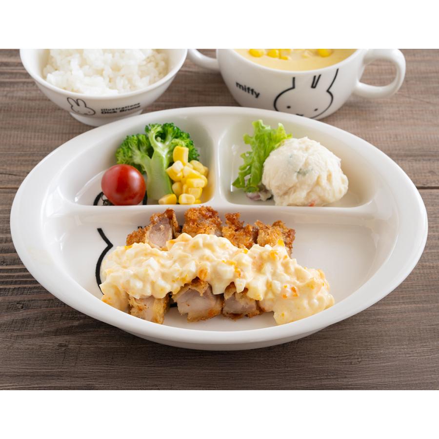 金正陶器 ミッフィー（アップル）ランチプレート 23cm 食器洗浄機 電子