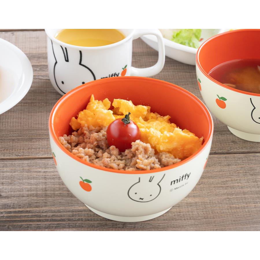 金正陶器 ミッフィー（アップル）塗小どんぶり 460ml レンジ対応 食器